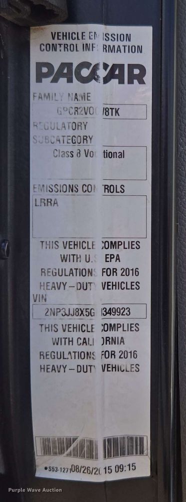 image for item DP6413 2016 Peterbilt PB348 bucket truck