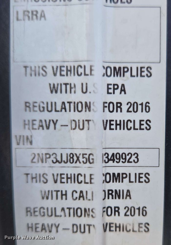 image for item DP6413 2016 Peterbilt PB348 bucket truck