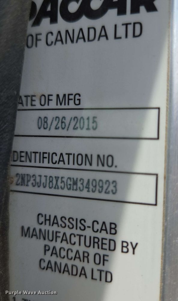 image for item DP6413 2016 Peterbilt PB348 bucket truck