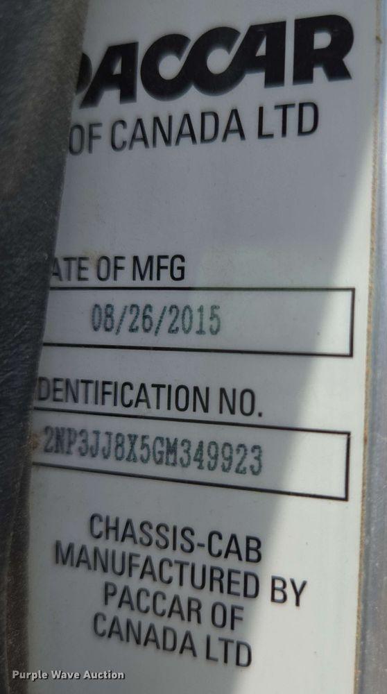 image for item DP6413 2016 Peterbilt PB348 bucket truck