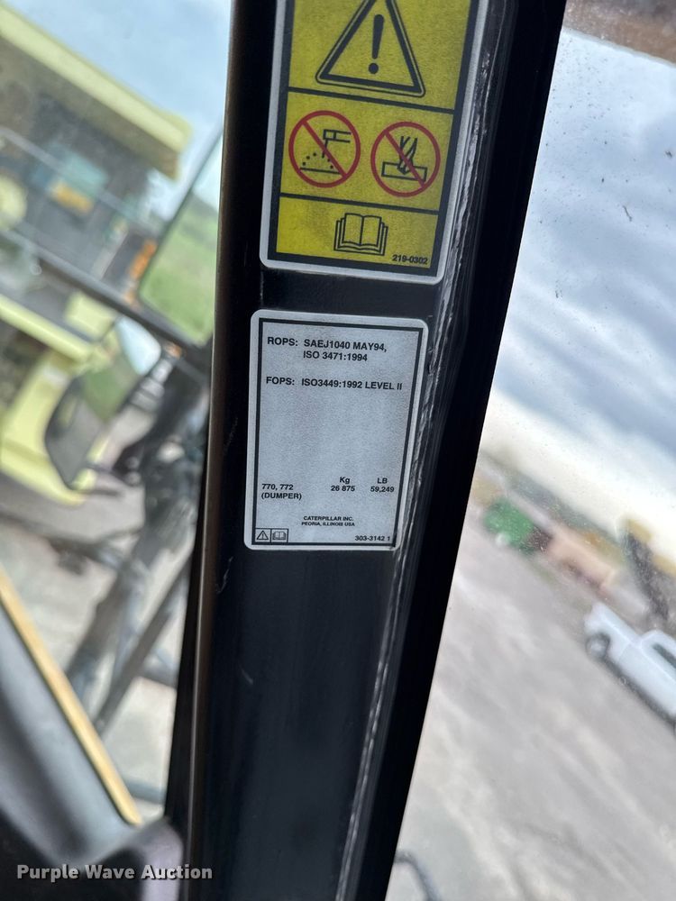 image for item DT0742 2010 Caterpillar 770 haul truck