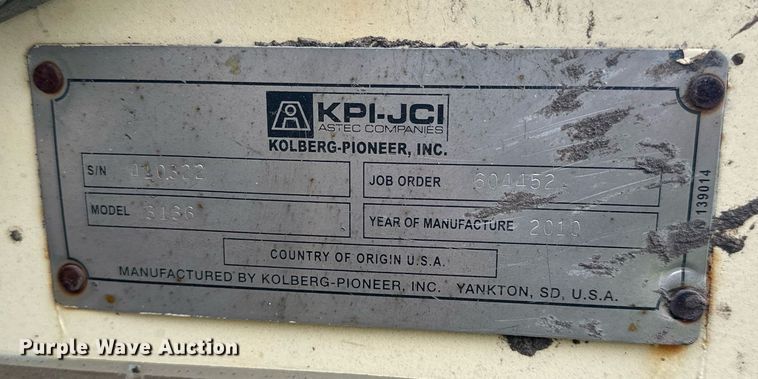 image for item DT6613 2010 Astec 2612V screening plant