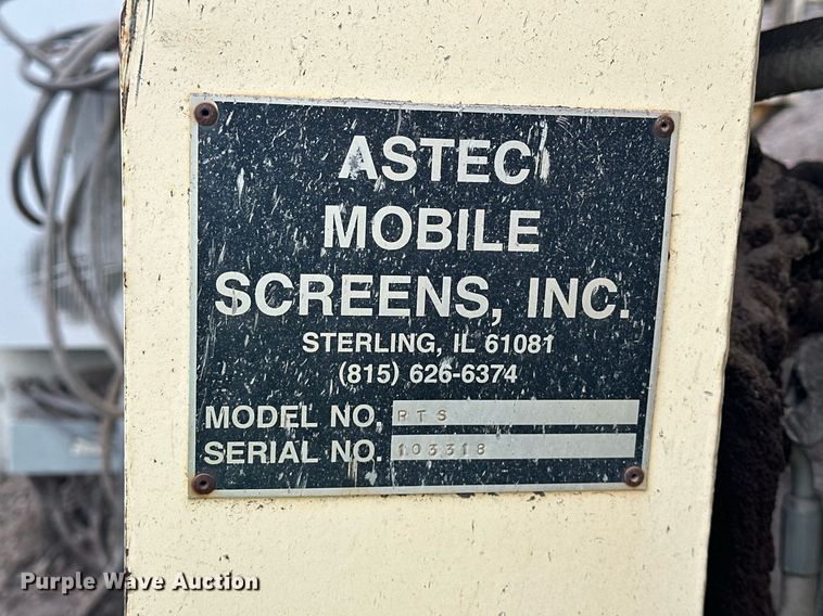 image for item DT6613 2010 Astec 2612V screening plant
