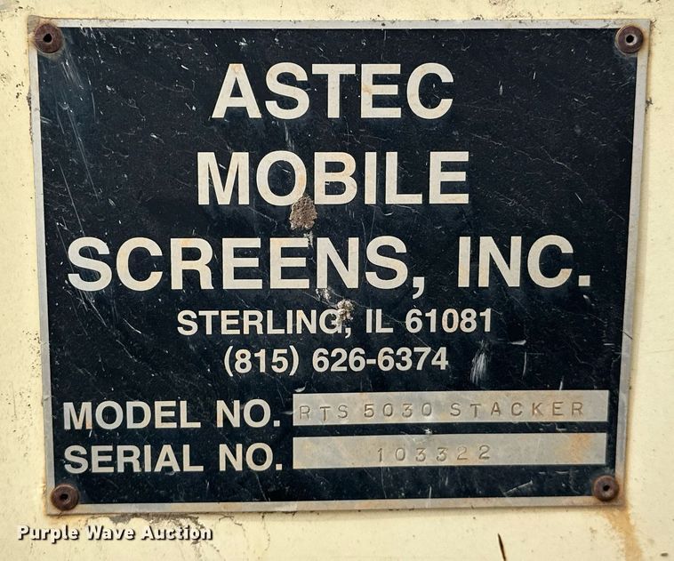 image for item DT6615 Astec RTS 5030 Stacker radial stacking conveyor