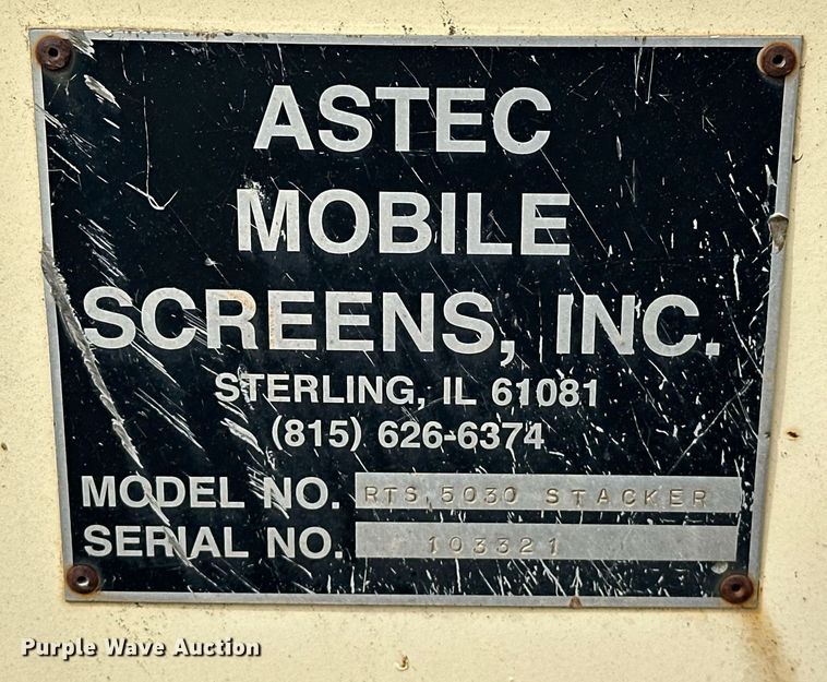 image for item DT6616 Astec RTS 5030 Stacker radial stacking conveyor