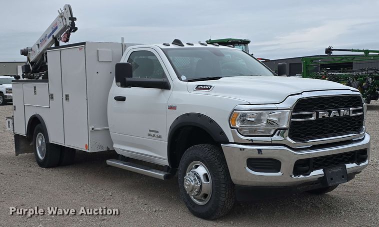 image for item DT6819 2021 Dodge Ram 3500 utility bed pickup truck