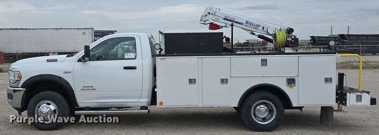 image for item DT6819 2021 Dodge Ram 3500 utility bed pickup truck