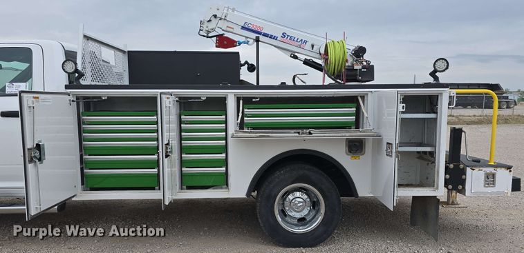 image for item DT6819 2021 Dodge Ram 3500 utility bed pickup truck