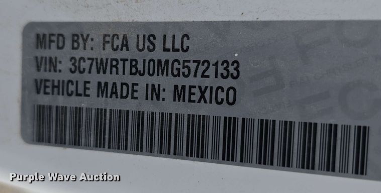 image for item DT6819 2021 Dodge Ram 3500 utility bed pickup truck
