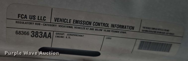 image for item DT6821 2018 Dodge Ram 5500 utility / service truck