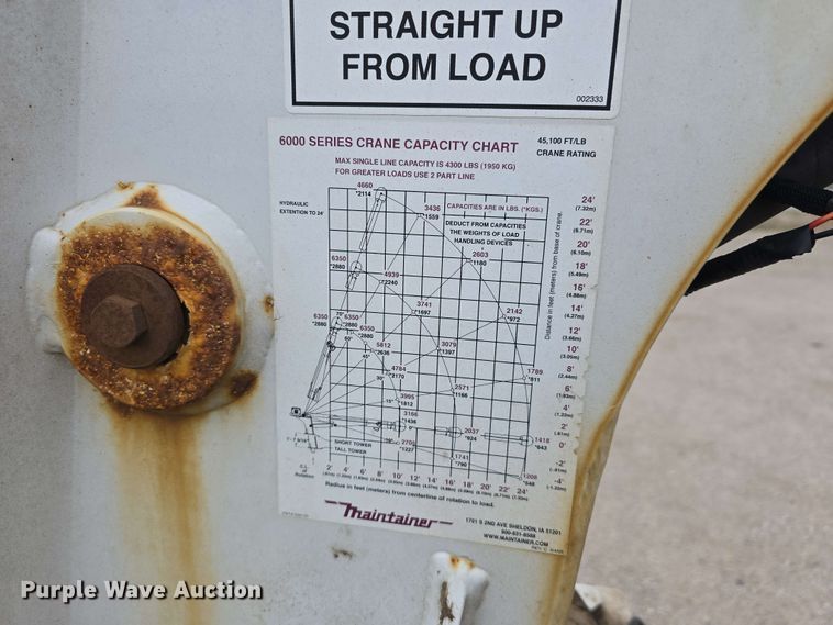 image for item DT6821 2018 Dodge Ram 5500 utility / service truck