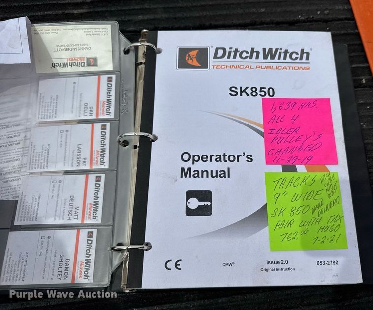 image for item DU3496 2015 Ditch Witch SK850 compact utility loader