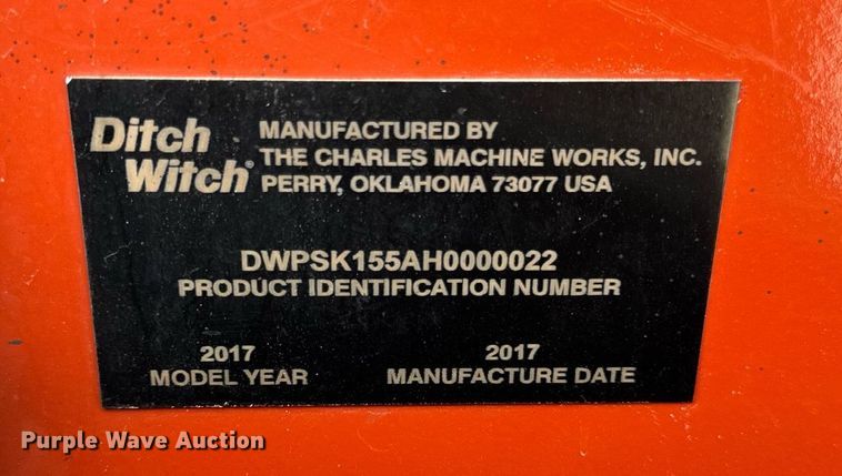 image for item DU3497 2017 Ditch Witch SK1550 compact utility loader