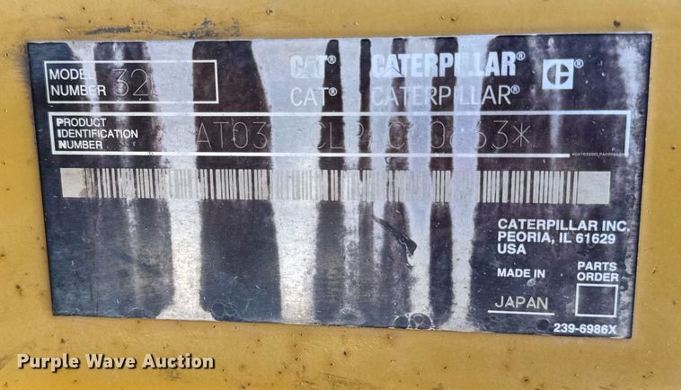 image for item DU3499 2005 Caterpillar 320C LU excavator