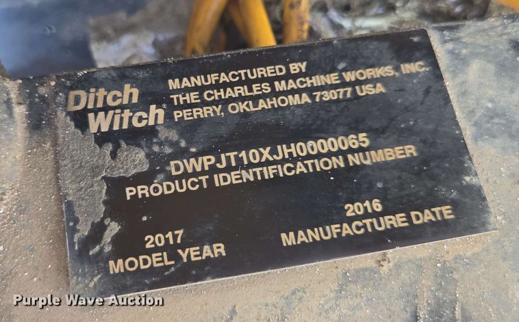 image for item DU7750 2016 Ditch Witch JT10 directional boring unit