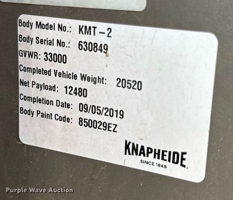 image for item DV1973 2020 Kenworth T370 utility / service truck