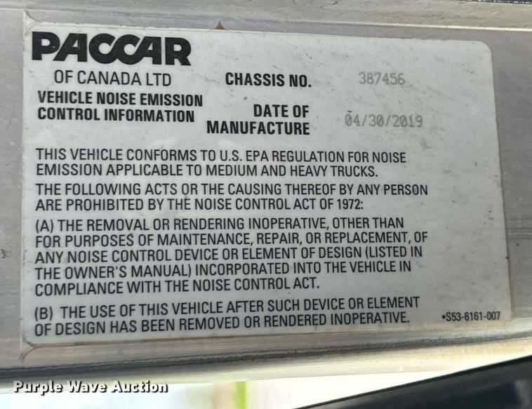 image for item DV1973 2020 Kenworth T370 utility / service truck