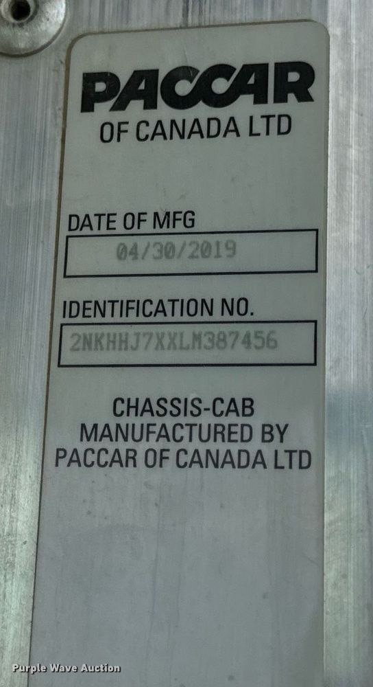 image for item DV1973 2020 Kenworth T370 utility / service truck