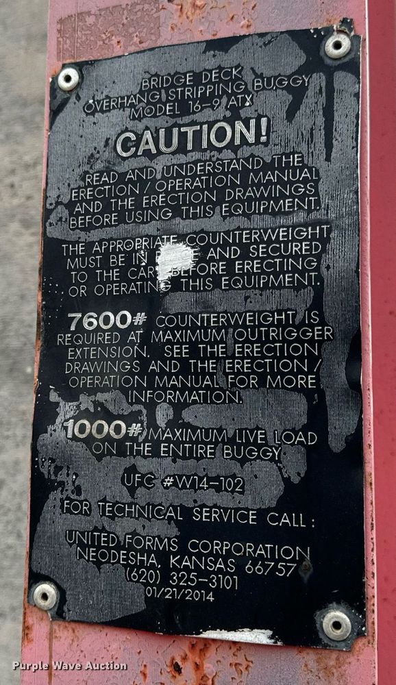 image for item DV1981 Overhang stripping buggy