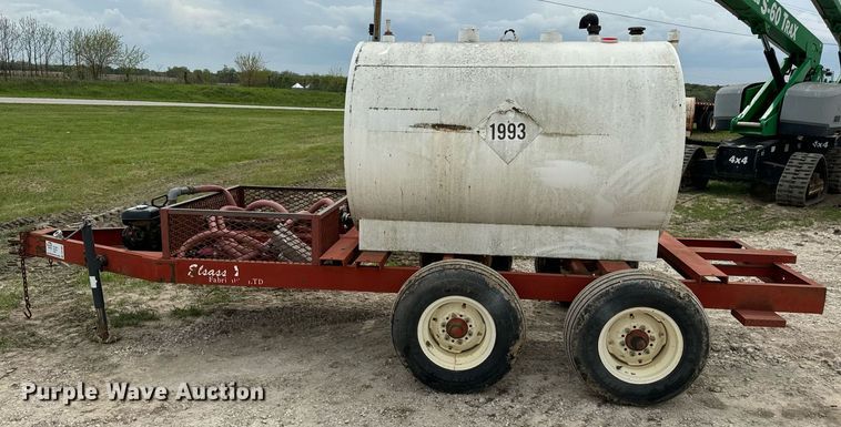 image for item DV1982 Elsass Fabrication Ltd. 1025 fuel tank trailer