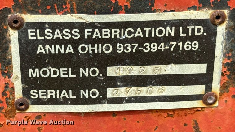 image for item DV1982 Elsass Fabrication Ltd. 1025 fuel tank trailer