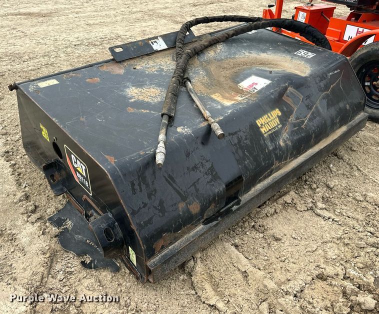 image for item DV1990 2014 Caterpillar BU118 skid steer broom