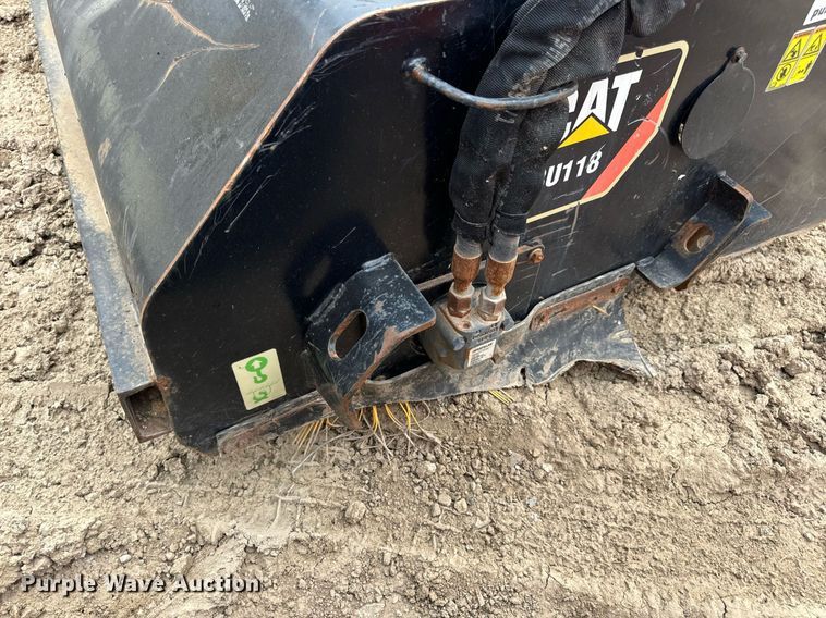 image for item DV1990 2014 Caterpillar BU118 skid steer broom