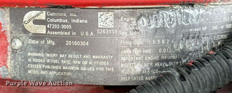 image for item DV1995 2017 Western Star 4700SF roll-off container truck