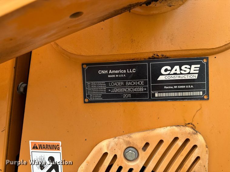 image for item DV2528 2011 Case 580N backhoe
