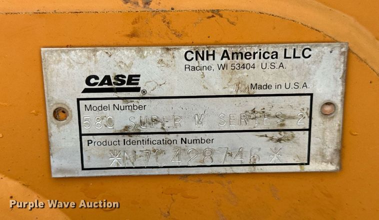 image for item DV4011 2007 Case 580 Super M Series 2 backhoe