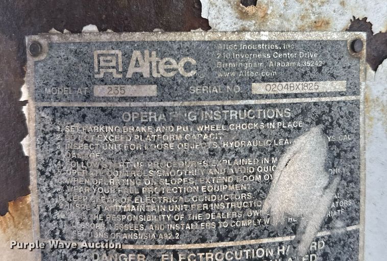 image for item DV4015 2004 Ford F450 Super Duty XL bucket truck