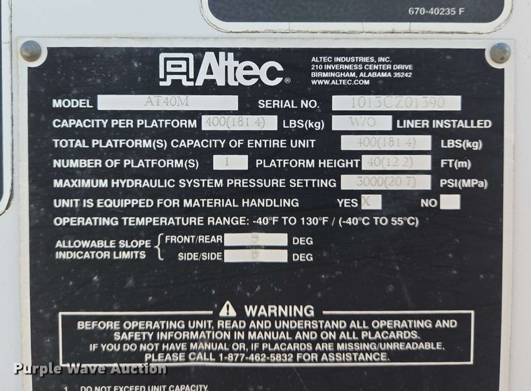 image for item DW7007 2014 Ford F550 XL Super Duty bucket truck