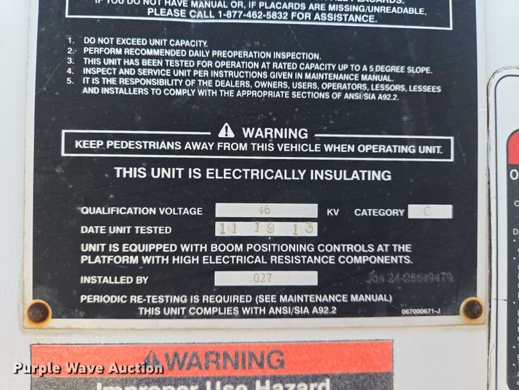 image for item DW7007 2014 Ford F550 XL Super Duty bucket truck