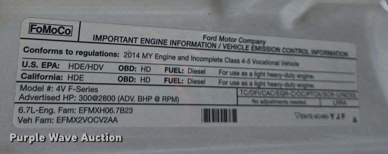 image for item DW7007 2014 Ford F550 XL Super Duty bucket truck