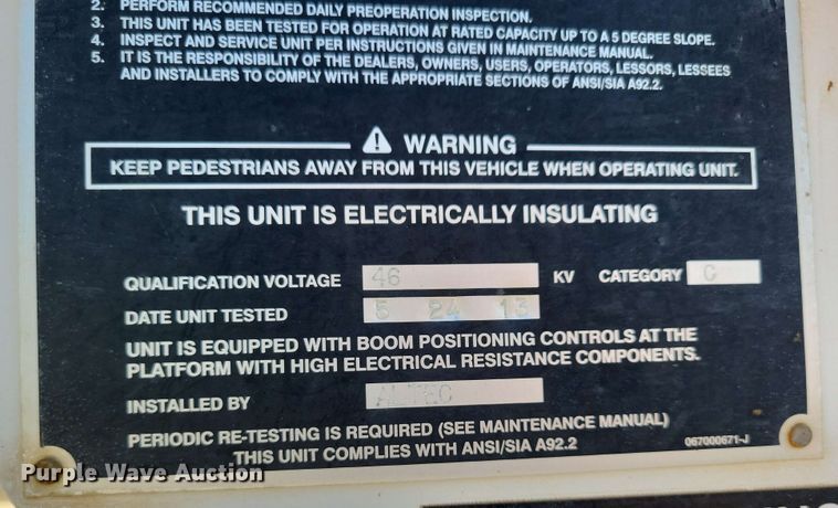 image for item DX6962 2012 Dodge 5500 bucket truck