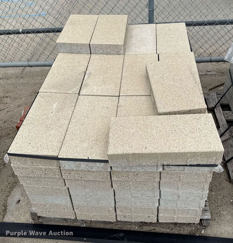 image for item DY8058 Approximately 16 pallets of concrete blocks