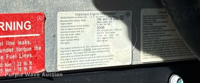 image for item DZ4022 2007 Sterling L9500 crane truck