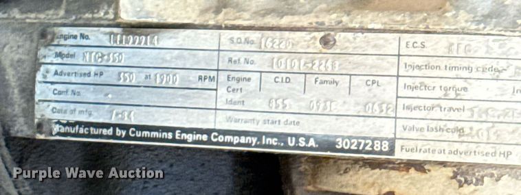 image for item DZ4076 1985 White WCM semi truck