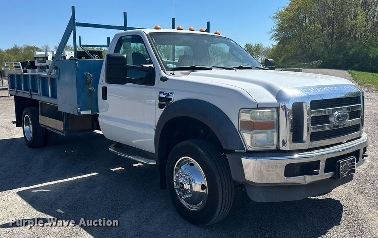image for item EB2515 2008 Ford F450 Super Duty XL flatbed truck