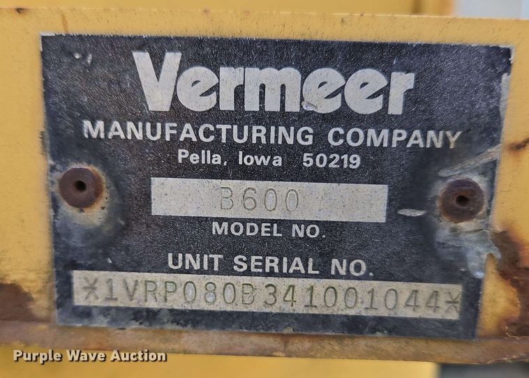 image for item EC4225 1996 Vermeer V5750 trencher