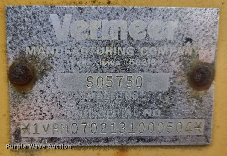 image for item EC4226 1996 Vermeer V5750 trencher