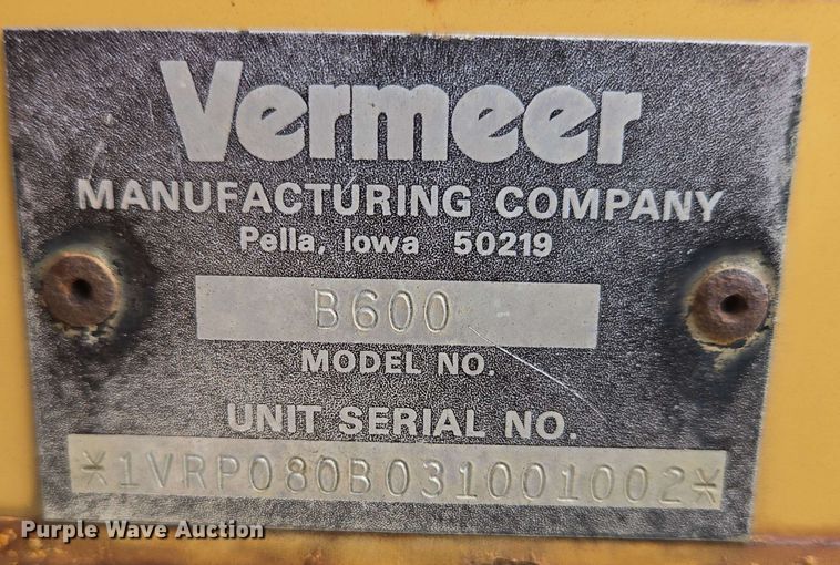 image for item EC4226 1996 Vermeer V5750 trencher