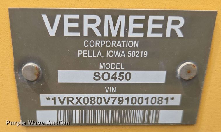 image for item EC4227 2006 Vermeer RT450 trencher
