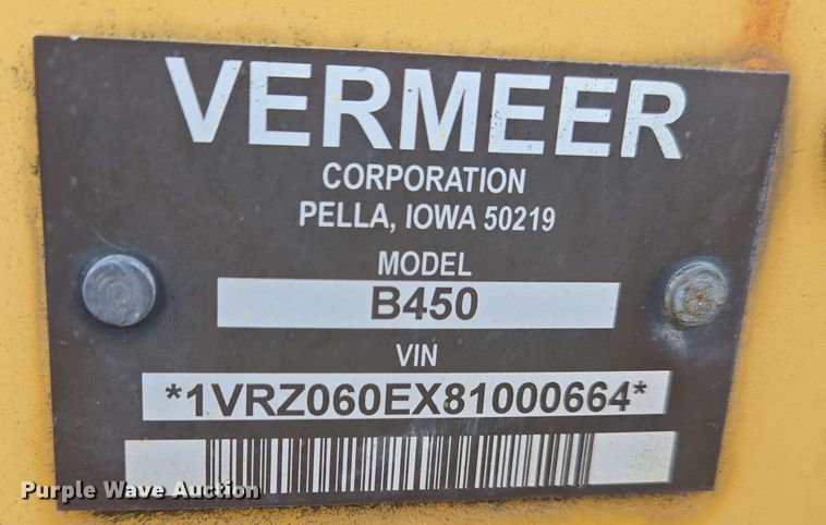image for item EC4234 2005 Vermeer RT450 trencher