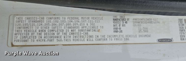 image for item EC4243 2004 Freightliner M2 106 utility / service truck