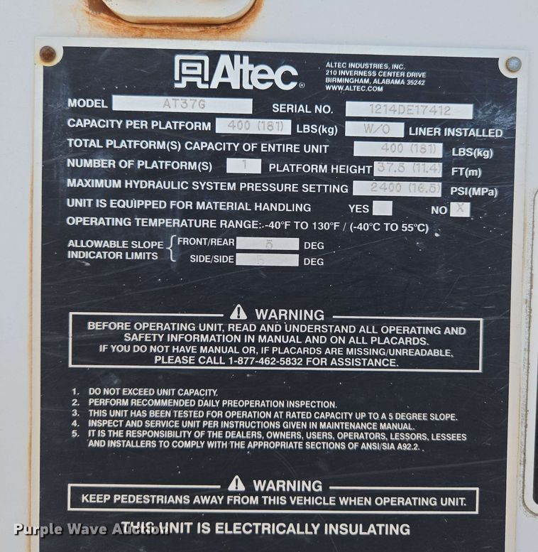 image for item ED1977 2015 Ford F550 Super Duty XL bucket truck