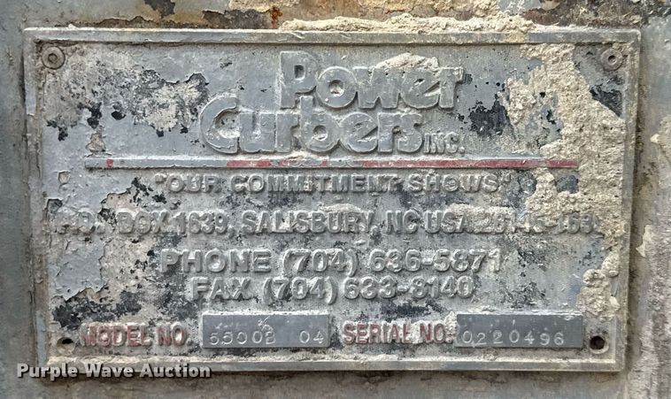 image for item ED5619 1996 Power Curber 5500-B curb machine