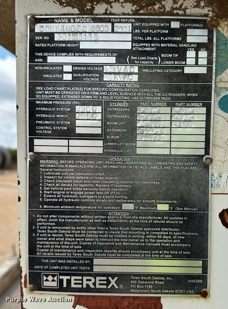 image for item ED5626 2002 International 7400  digger derrick truck