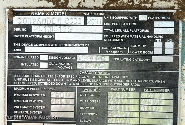 image for item ED5626 2002 International 7400  digger derrick truck