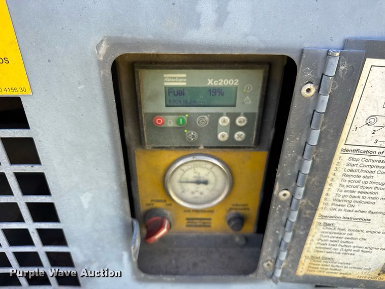 image for item EF1983 2013 Atlas Copco XAS 300 JDU7 air compressor